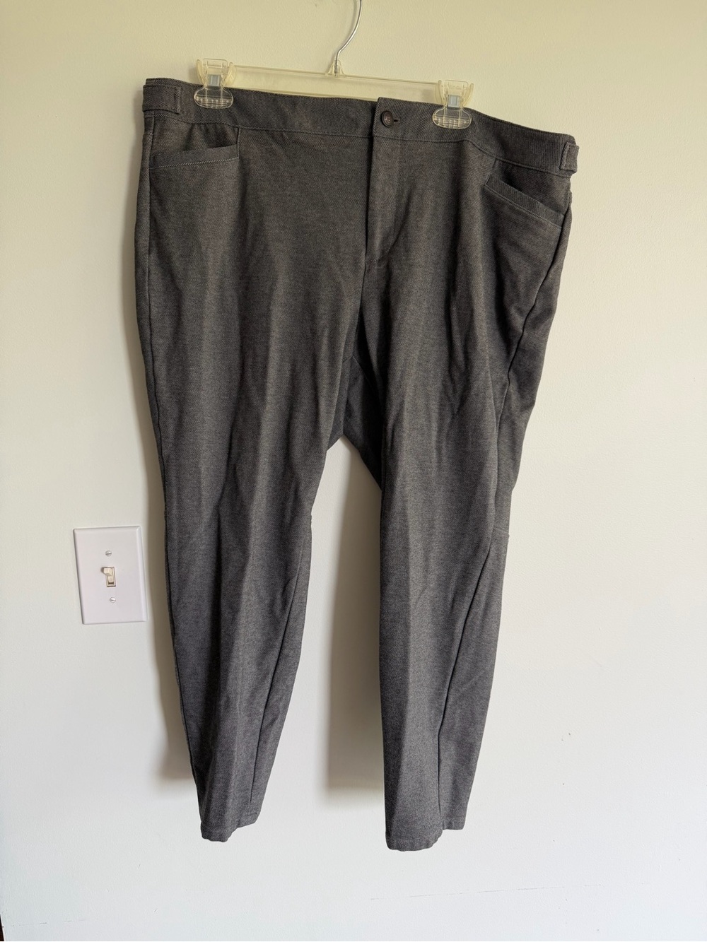 Talbots Lexington Pant Grey Work Pant Heathered Stretchy Comfy Neutral Office